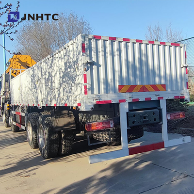 New SINOTRUK HOWO 8X4 400HP truk kargo dengan 10 12 ton Crane
