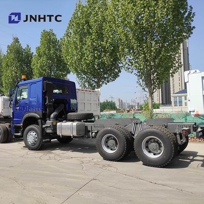 HOWO BARU 6X4 Truk Tipper Chassis 400HP 10 Roda Chassis Truk Dump Biru
