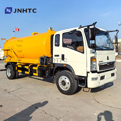 NEW Sinotruk HOWO 10cbm Septic Fekual Suction Tank Vacuum Tanker Truck Harga