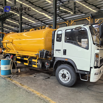 NEW Sinotruk HOWO 10cbm Septic Fekual Suction Tank Vacuum Tanker Truck Harga