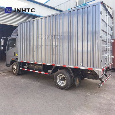 China Listrik Truk HOWO Van Tangki Kargo 4X2 116hp 6 Roda Box Truk Untuk Dijual