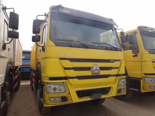 Kuning 371hp 20M3 RHD Sinotruk Howo 6x4 Dump Truck Untuk Beban 40-50 Ton