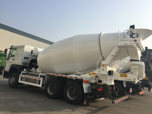 10 Wheel 350hp 8cbm Truk Pengaduk Beton Volumetrik 6x4 Truk Semen Muka