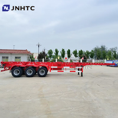 Disesuaikan 20 kaki 40 kaki Container Chassis Terpanjang Jual 3 Axles Container Trailer Skeleton Semi Trailer Truck