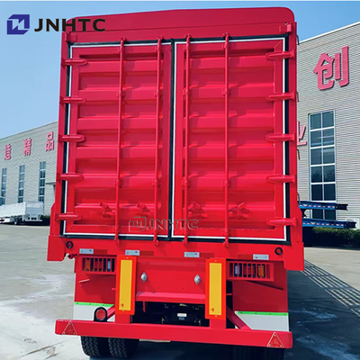 Kekuatan tinggi 3 poros 4 poros 5 poros Customized Bulk Kargo Pagar Semi Trailer 16 Meter Kargo Trailer Dengan Tarpaulin