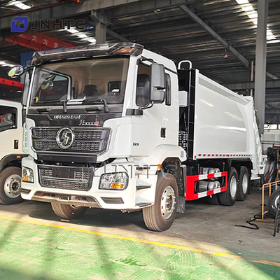 Shacman H3000 25 ton Pengumpulan Sampah Kendaraan 23 m3 Pengisian Belakang Kompaktor Truk Sampah Truk yang Dikompres