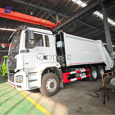 Shacman H3000 25 ton Pengumpulan Sampah Kendaraan 23 m3 Pengisian Belakang Kompaktor Truk Sampah Truk yang Dikompres