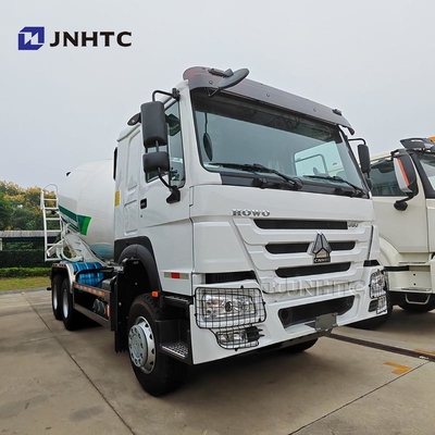 HOWO Truk pencampuran beton 6x4 380hp10 Roda Kapasitas Cement Mixing Truck Mounted Concrete Mixer Pump Truck