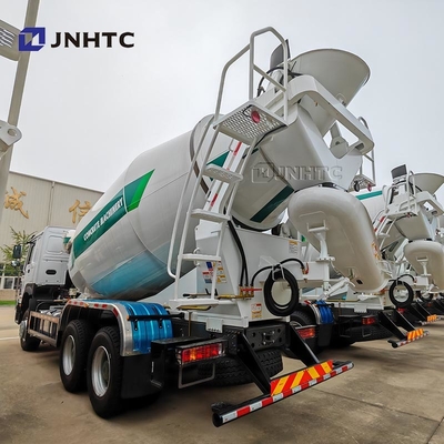 HOWO Truk pencampuran beton 6x4 380hp10 Roda Kapasitas Cement Mixing Truck Mounted Concrete Mixer Pump Truck