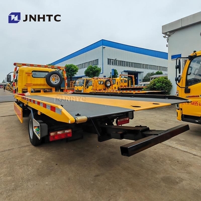FAW Flatbed Wrecker 4 * 2 3ton 5 Ton 160HP Road Recovery Wrecker Truk Harga yang baik