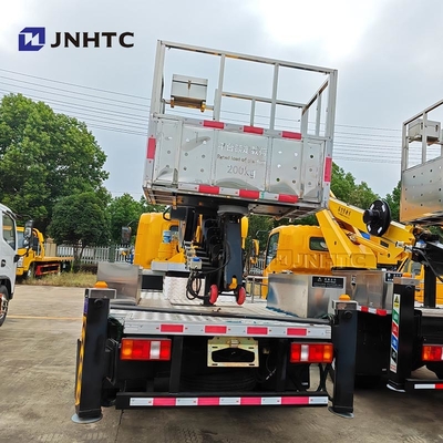 Howo 4x2 dipasang Operasi Ketinggian Tinggi Truk ember Truk platform kerja udara Truk untuk pemeliharaan lampu jalan