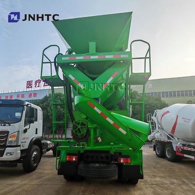HOWO 4×2 Truk Pengaduk Beton Ringan 3 Meter Kubik 4,5 Ton Tahan Cuaca Truk Pengaduk Beton