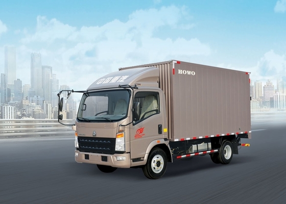 HOWO 4 * 2 116HP Tugas Ringan Truk Komersial 12 Ton Beban ISUZE Suka