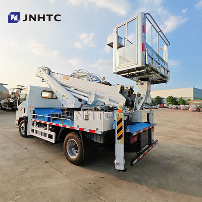 FAW 14m Bucket Truck Platform Kerja Udara Truck Mounted Operasi Tinggi Truck