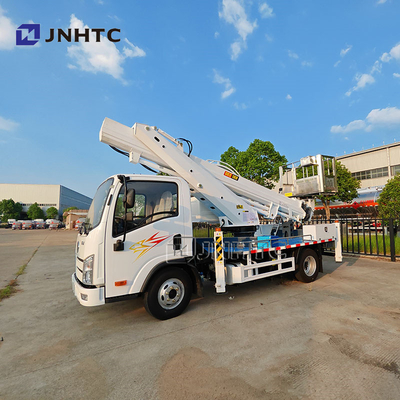 FAW 14m Bucket Truck Platform Kerja Udara Truck Mounted Operasi Tinggi Truck