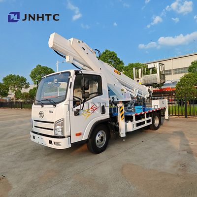 FAW 14m Bucket Truck Platform Kerja Udara Truck Mounted Operasi Tinggi Truck
