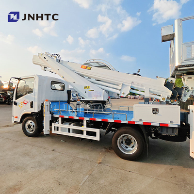 FAW 14m Bucket Truck Platform Kerja Udara Truck Mounted Operasi Tinggi Truck