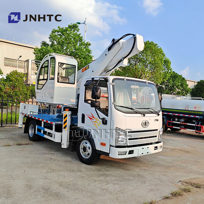 FAW 14m Bucket Truck Platform Kerja Udara Truck Mounted Operasi Tinggi Truck
