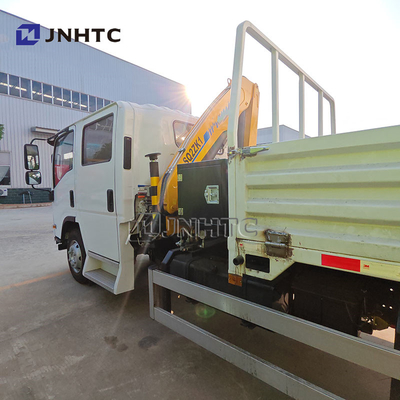 New ISUZU Dump Truck dengan Crane Lift 4X2 160 Hp Euro 3 Truk-Truck-Mounted-Crane 2 Ton Cargo Truck dengan Crane