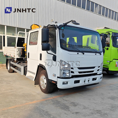 New ISUZU Dump Truck dengan Crane Lift 4X2 160 Hp Euro 3 Truk-Truck-Mounted-Crane 2 Ton Cargo Truck dengan Crane