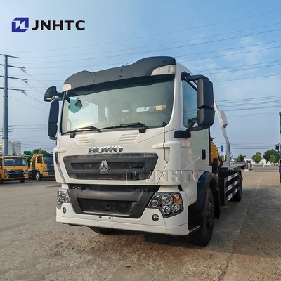 HOWO TX Crane Truck 320HP 4X2 15TON Cargo Mounted Wrecker Truck dengan Hydraulic Straight Boom Crane Truck