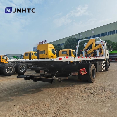 HOWO TX Crane Truck 320HP 4X2 15TON Cargo Mounted Wrecker Truck dengan Hydraulic Straight Boom Crane Truck