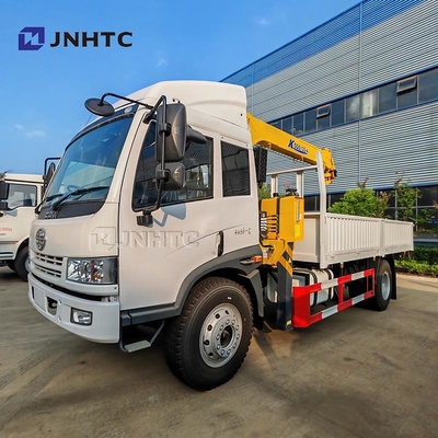 Truk Faw Crane 14 Ton 4x2 160hp Truk Dengan Crane China Truk Kargo Dengan Crane Straight Boom