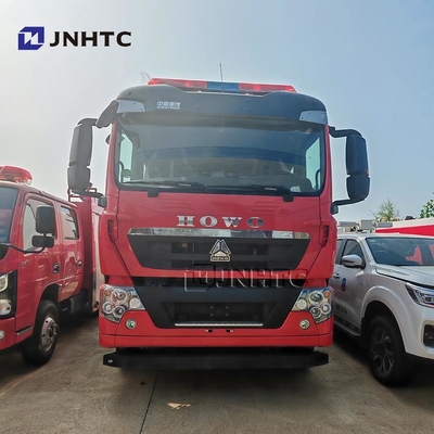 Kualitas Baik Howo Truk Pemadam Kebakaran 5 Ton Tangki Air Dan Bubuk Truk Pemadam Kebakaran Dijual