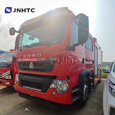 Kualitas Baik Howo Truk Pemadam Kebakaran 5 Ton Tangki Air Dan Bubuk Truk Pemadam Kebakaran Dijual