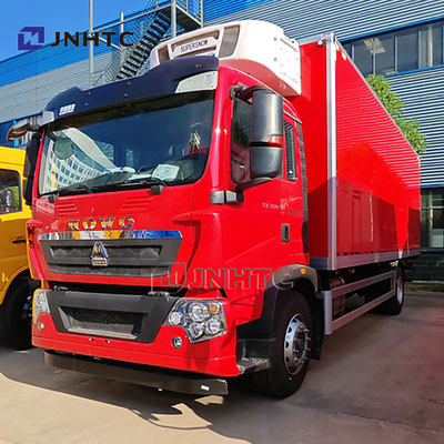HOWO TX 7,8m 20ton truk pendingin Van es krim/makanan laut freezer kendaraan tugas berat kulkas mobil untuk dijual