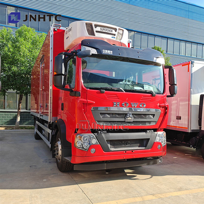 HOWO TX 7,8m 20ton truk pendingin Van es krim/makanan laut freezer kendaraan tugas berat kulkas mobil untuk dijual