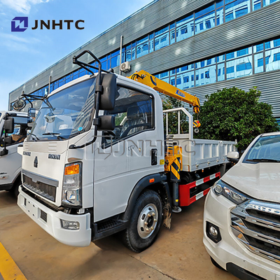 HOMAN 4x2 Crane Truck Euro 5 Truk-mounted Crane 190hp Durable Crane Cargo Trucks Penjaminan Kualitas Untuk Dijual