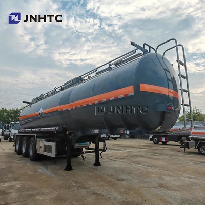 New 3 Axle 55000 Liter Corrosion Tank Semi-trailer / Fuel Tank Trailer Harga yang baik