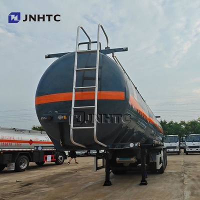 New 3 Axle 55000 Liter Corrosion Tank Semi-trailer / Fuel Tank Trailer Harga yang baik