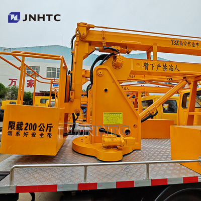 JMC 14 M Kendaraan Kerja Udara Otomatis Dengan Platform Angkat Udara Truk Crane