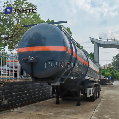 3 Axles Diethylamine Transport Trailer Tangki bahan bakar Semi-Trailer 33000 40000 liter Bahan bakar Trailer