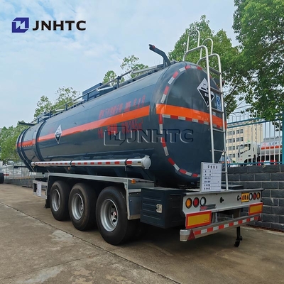 3 Axles Diethylamine Transport Trailer Tangki bahan bakar Semi-Trailer 33000 40000 liter Bahan bakar Trailer