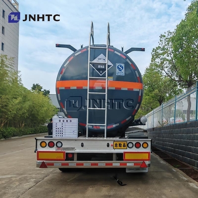 3 Axles Diethylamine Transport Trailer Tangki bahan bakar Semi-Trailer 33000 40000 liter Bahan bakar Trailer