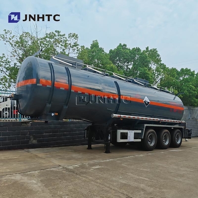 3 Axles Diethylamine Transport Trailer Tangki bahan bakar Semi-Trailer 33000 40000 liter Bahan bakar Trailer