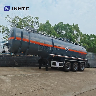 3 Axles Diethylamine Transport Trailer Tangki bahan bakar Semi-Trailer 33000 40000 liter Bahan bakar Trailer