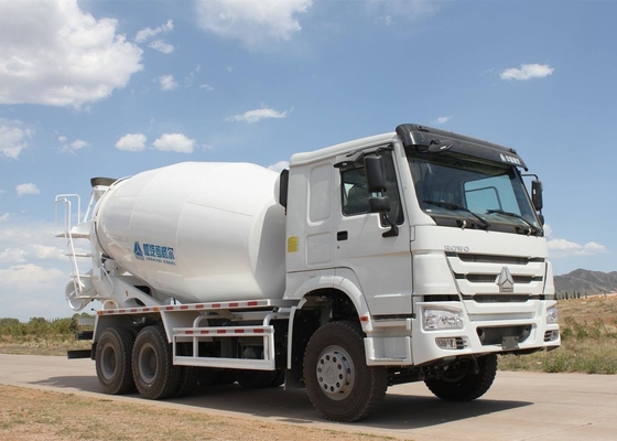 HOWO Heavy Duty Dump Truck, Truk Pengaduk Semen 10 Roda Tangki Bahan Bakar Euro 2 400L