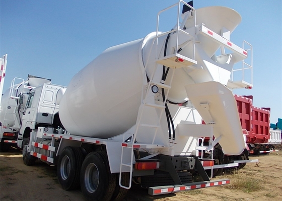 HOWO Heavy Duty Dump Truck, Truk Pengaduk Semen 10 Roda Tangki Bahan Bakar Euro 2 400L
