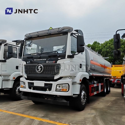 truk tangki bahan bakar Shacman M3000 6 * 4 300HP Aluminium Alloy Oil Tank Truck Untuk Dijual