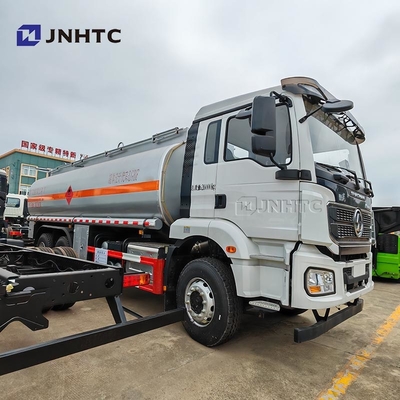 truk tangki bahan bakar Shacman M3000 6 * 4 300HP Aluminium Alloy Oil Tank Truck Untuk Dijual