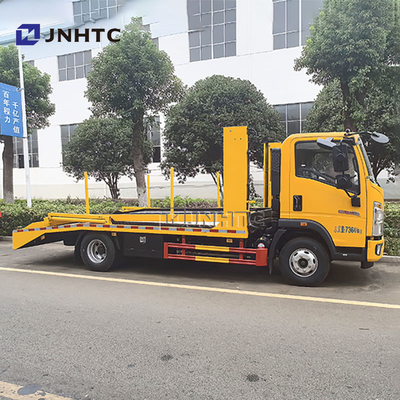 HOWO Ringan Double Deck Flatbed Jalan Penyelamat Wrecker Truk Tarik Untuk Dijual