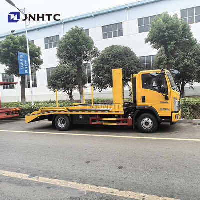 HOWO Ringan Double Deck Flatbed Jalan Penyelamat Wrecker Truk Tarik Untuk Dijual
