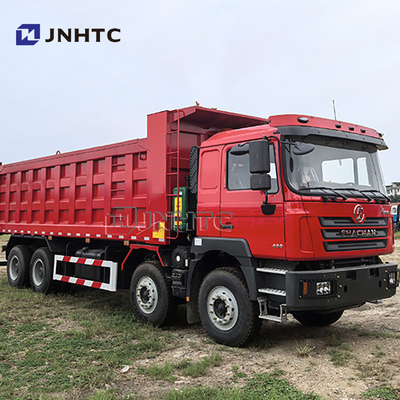 Pengangkutan konstruksi murah Shacman LHD RHD 8x4 Camion Benne 12 Roda 30 Kubik Truk Pengeboran Dijual