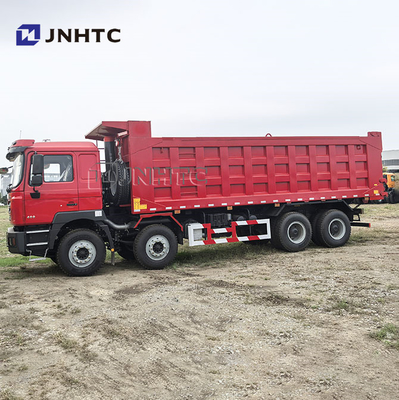 Pengangkutan konstruksi murah Shacman LHD RHD 8x4 Camion Benne 12 Roda 30 Kubik Truk Pengeboran Dijual