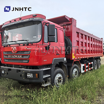 Pengangkutan konstruksi murah Shacman LHD RHD 8x4 Camion Benne 12 Roda 30 Kubik Truk Pengeboran Dijual