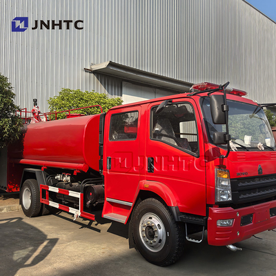 Produsen HOWO 4x2 5000L Tangki air Truk pemadam kebakaran Peralatan pemadam kebakaran Truk kendaraan pemadam kebakaran